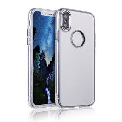 iPhone Xr 6.1in Chrome Metallic Transparent Case (Clear)
